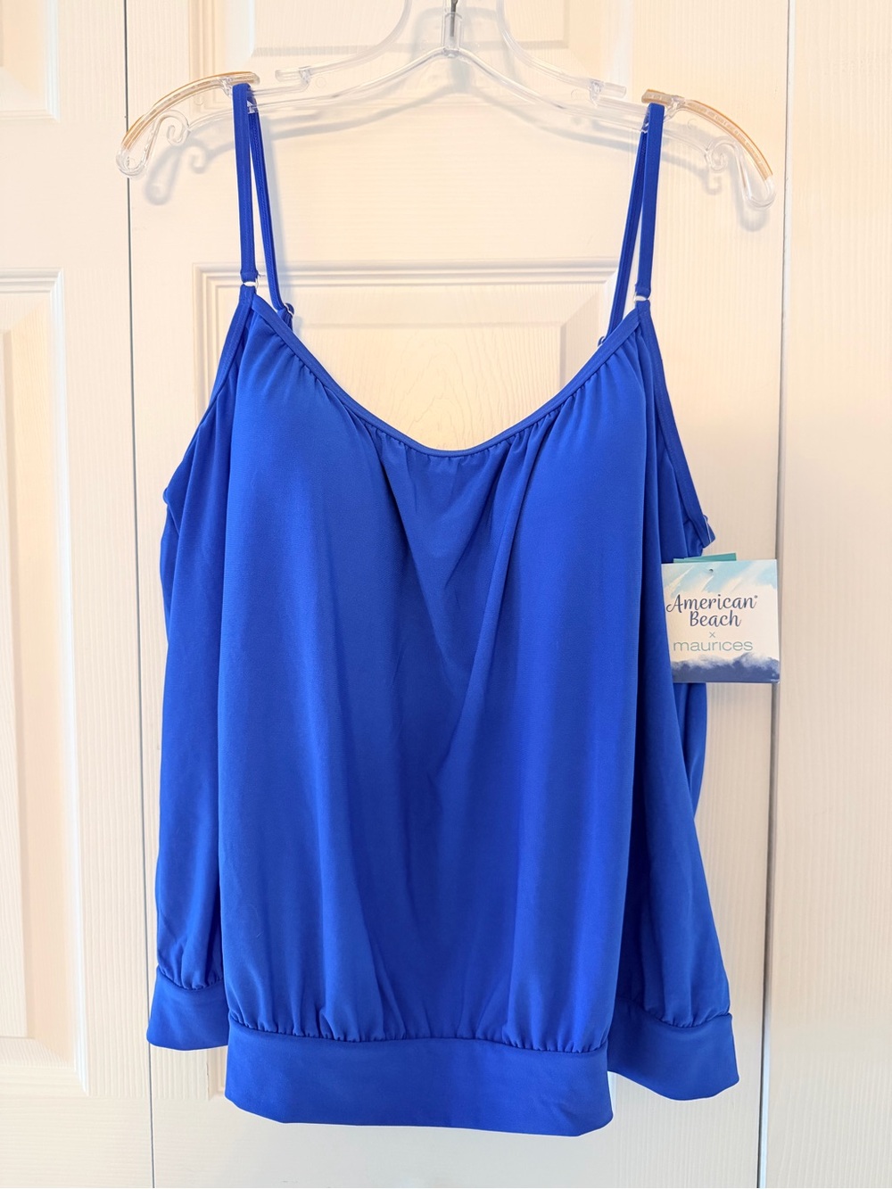Maurices Bright Blue Swim Top (Size XXL). *NWT*